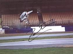 Ricardo Zonta Signed Crash Photo