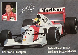 Senna Promotional Postcard