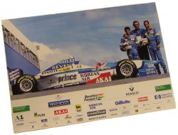 Memorabilia Small Benetton 1997 Team Sponsor Poster