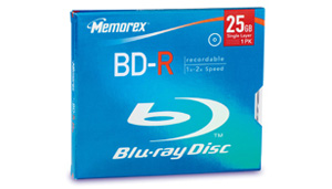 memorex BD-DVD-R and RE, 25GB - BD-R Single 2x in Jewel Case