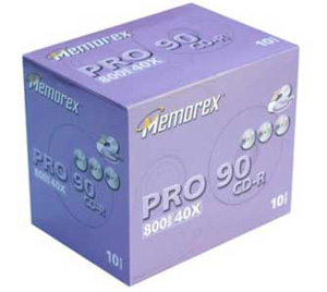 Memorex CD-R 90 Min - 10 pack in jewel case