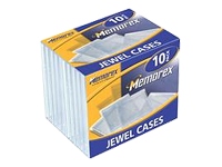 Memorex Clear standard Jewel CD Case 10 pack