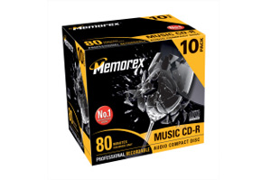 memorex Music CD-R 80Min - 10 pack in jewel case