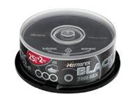 Memorex Premium Black CD-R Media 48x 700MB 25 pack