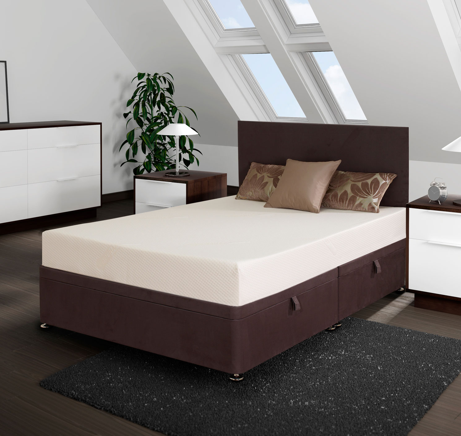 Memory Foam Warehouse Rockford Ottoman Double Divan