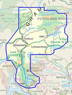 Memory-Map Explorer Region 15- Loch Rannock and Lomond
