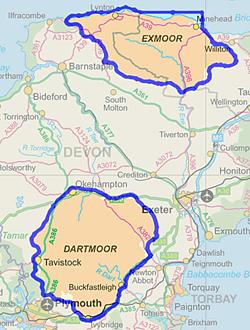 Memory-Map Explorer Region 8- Dartmoor and Exmoor