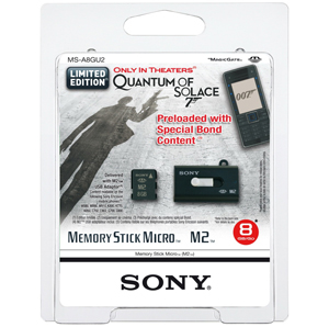 Memory Stick Micro M2 For Sony - 8GB - Sony With USB Reader - Limited BOND Edition - INSANE PRICE!