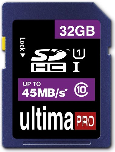  32GB Class 10 45MB/s Ultima Pro SDHC Memory Card for RoadHawk, Astak or Super Legend HD Car Video Recorder Cameras