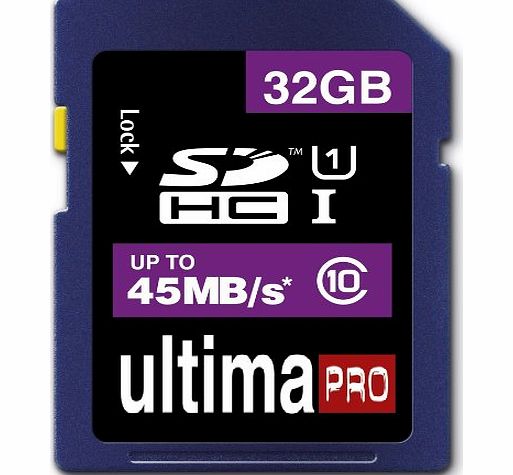  32GB Class 10 45MB/s Ultima Pro SDHC Memory Card for Samsung Bridge Series Digital Cameras