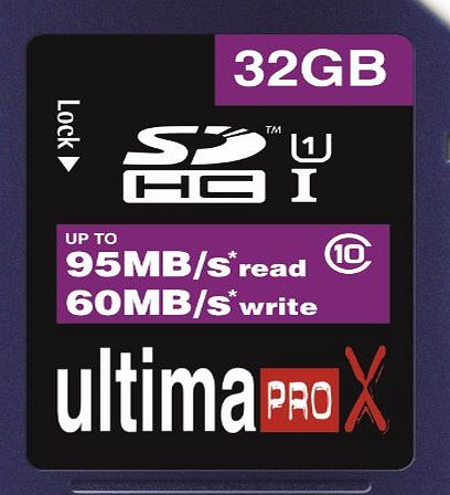 MEMZI  32GB Class 10 Ultima Pro X 95MB/s Read - 60MB/s Write SDHC Memory Card for RoadHawk, Astak or Super Legend HD Car Video Recorder Cameras