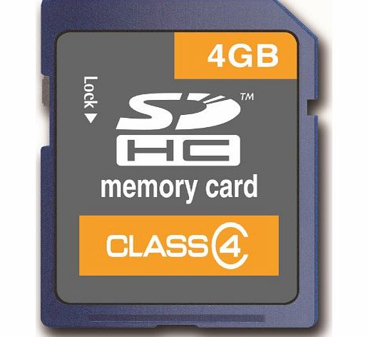 MEMZI  4GB Class 4 SDHC Memory Card for Canon Ixus Compact Digital Cameras