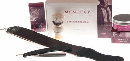 Men Rock Straight Razor Shaving Gift Set PLUS