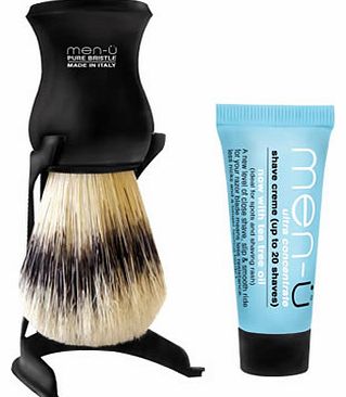 Barbiere Shaving Brush and Stand - Black