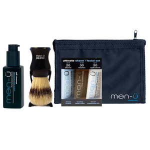 men-u Compact Travel Kit with Black Brush