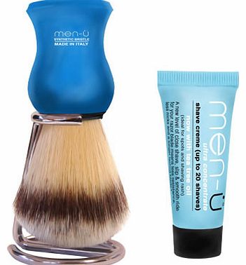 Men-U Premier Shaving Brush and Stand - Blue