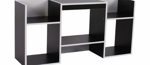 Mendler TV rack TV shelf Television stand wood 109x59x30 cm, black