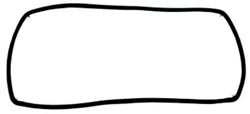 Menegh DOOR SEAL SMALL OVEN. PN# 12380160
