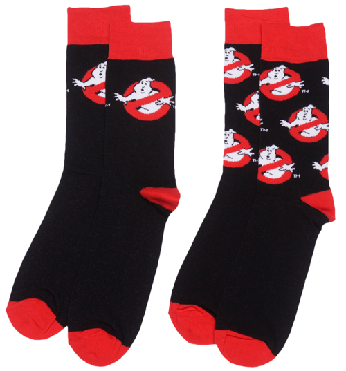 2pk Ghostbusters Logo Socks