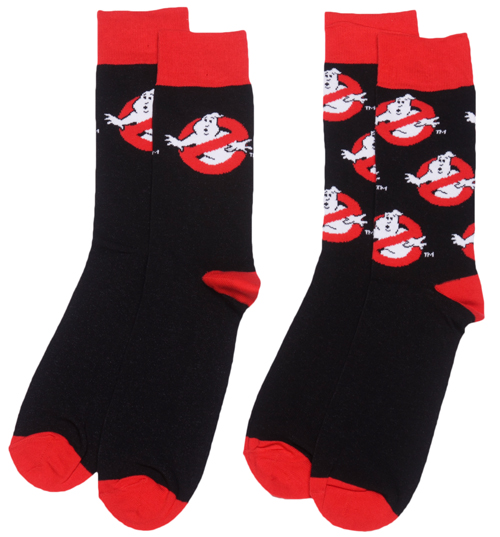 Mens 2pk Ghostbusters Logo Socks