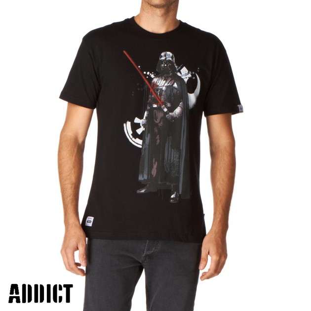 Mens Addict Star Wars Vader T-Shirt - Black