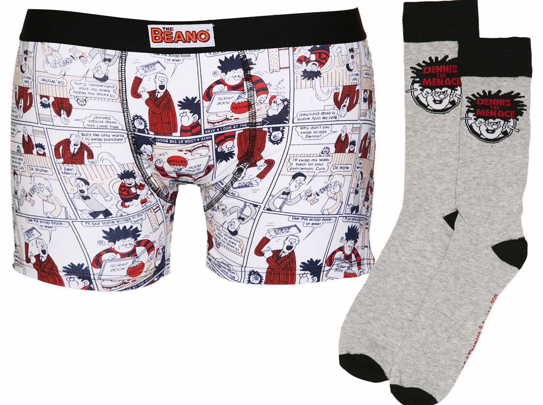 Mens Beano Boxer and Socks Gift Set