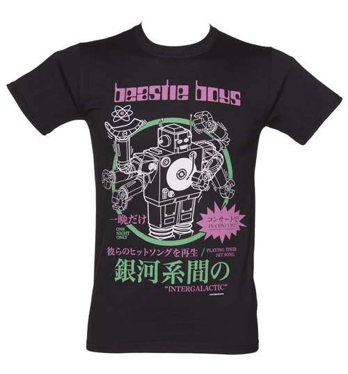 Mens Black Beastie Boys Robot T-Shirt