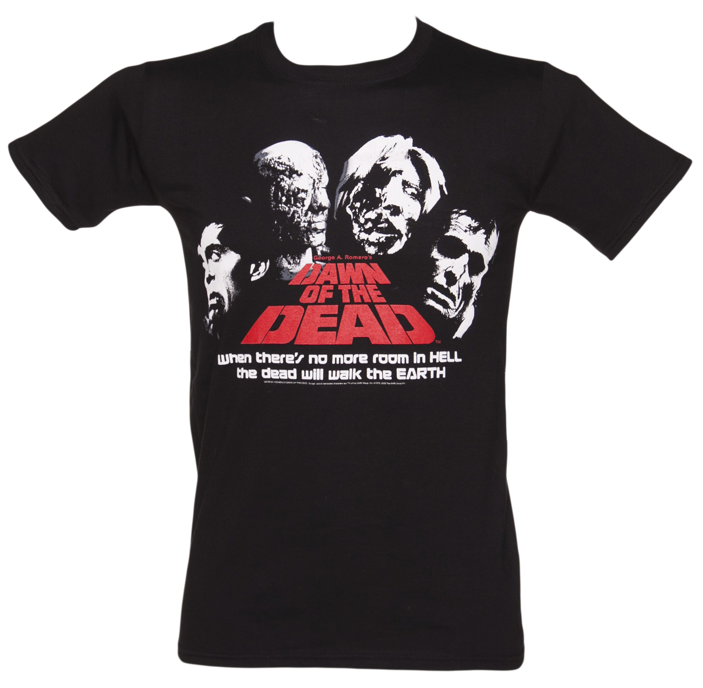 Mens Black Dawn Of The Dead Head Shots T-Shirt