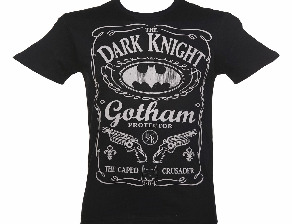 Mens Black DC Comics Dark Knight Gotham