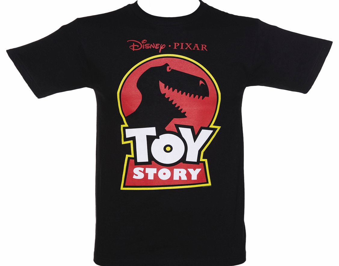Mens Black Disney Pixar Toy Story Rex T-Shirt