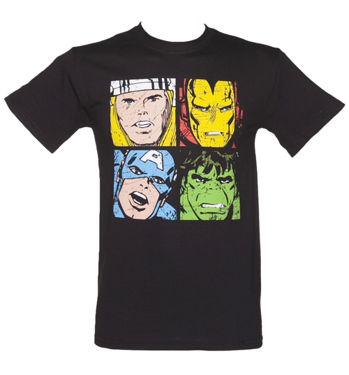 Black Distressed Marvel Avengers