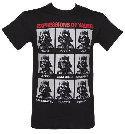 Black Expressions Of Vader T-Shirt