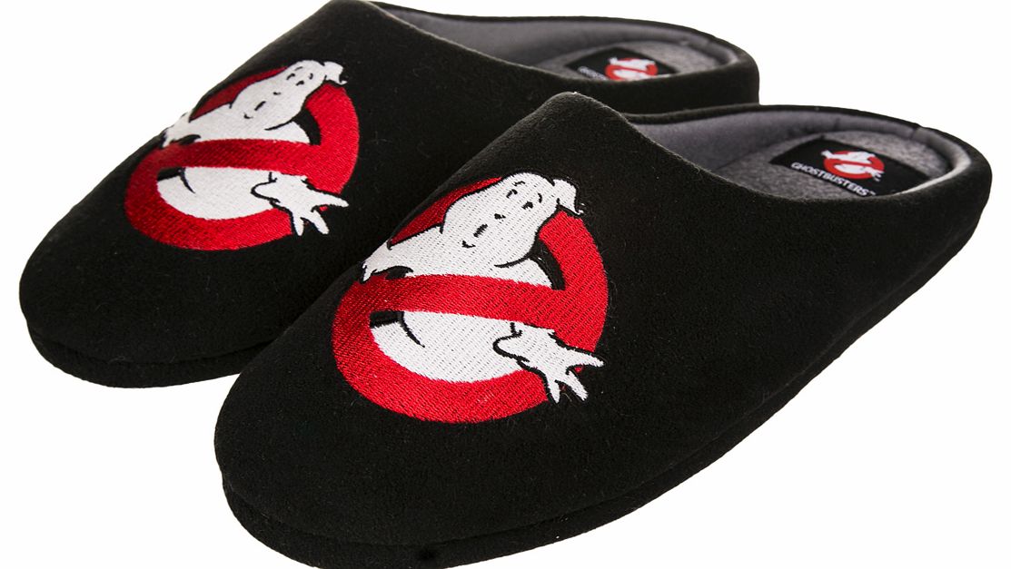 Mens Black Glow In The Dark Ghostbusters Logo