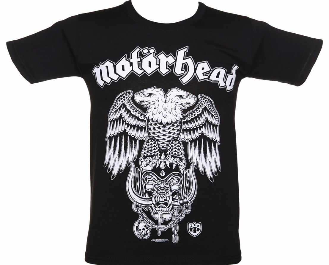 Mens Black Hiro Double Eagle Motorhead T-Shirt