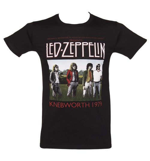 Mens Black Knebworth 1979 Led Zeppelin