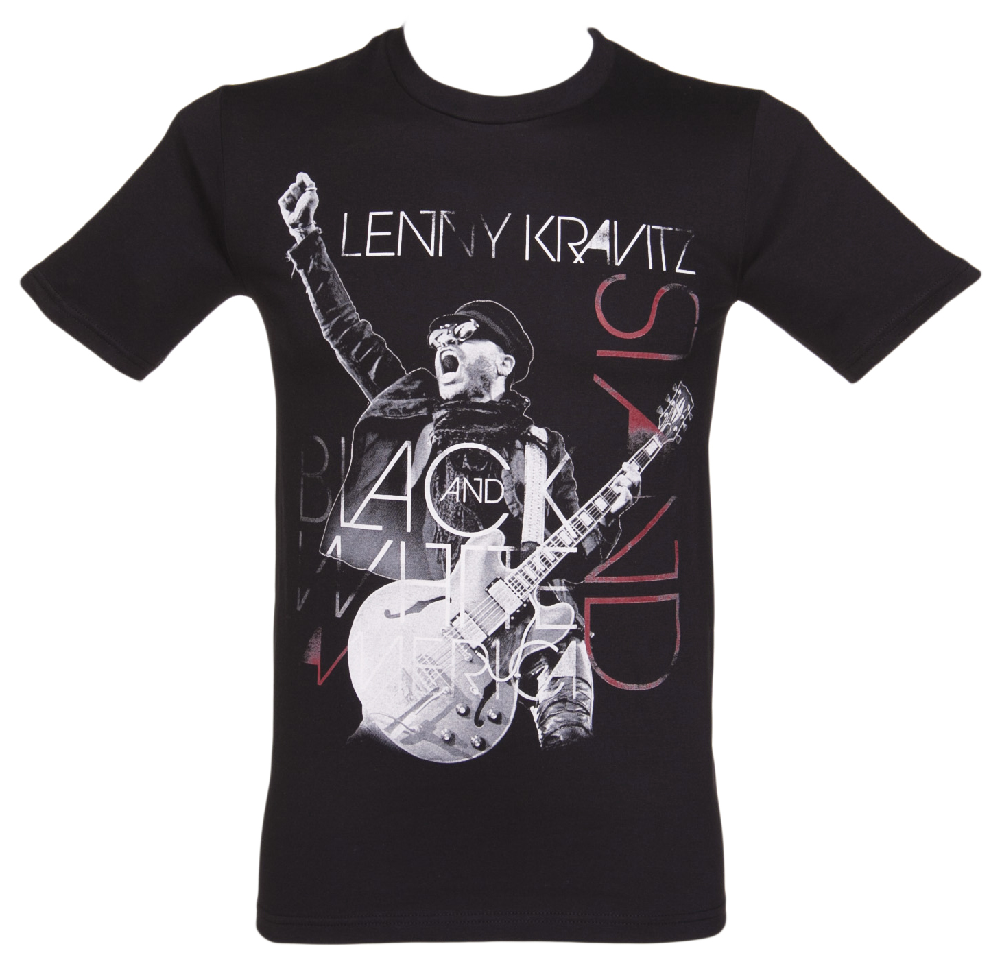 Mens Black Lenny Kravitz Live T-Shirt