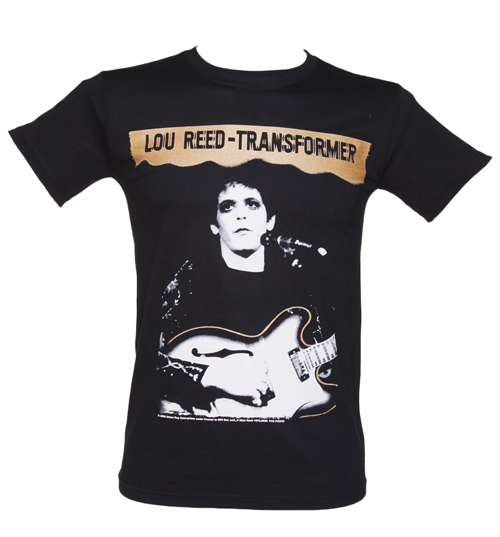 Mens Black Lou Reed Transformer T-Shirt