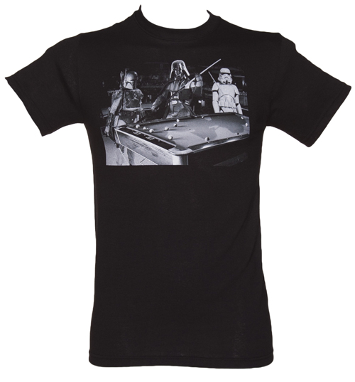 Mens Black Pool Hall Star Wars T-Shirt
