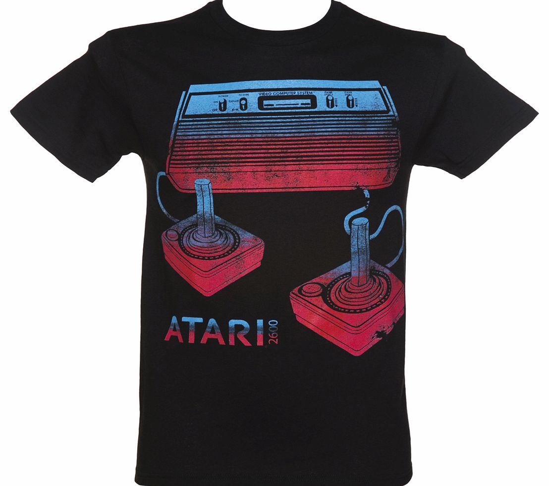 Mens Black Retro Atari T-Shirt