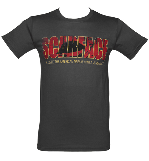 Mens Black Scarface American Dream T-Shirt