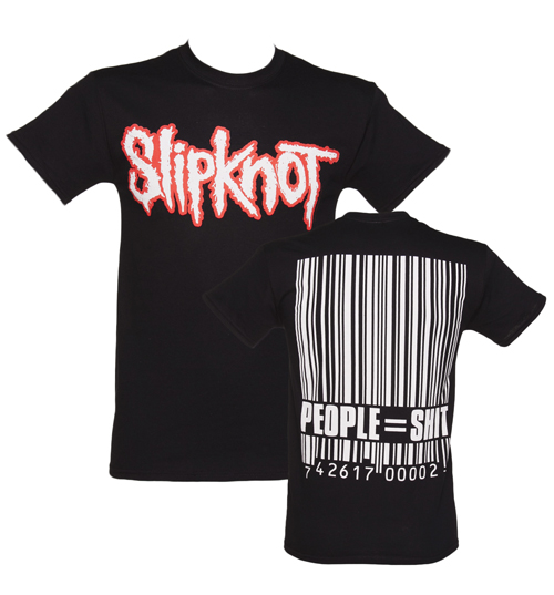 Black Slipknot Barcode T-Shirt