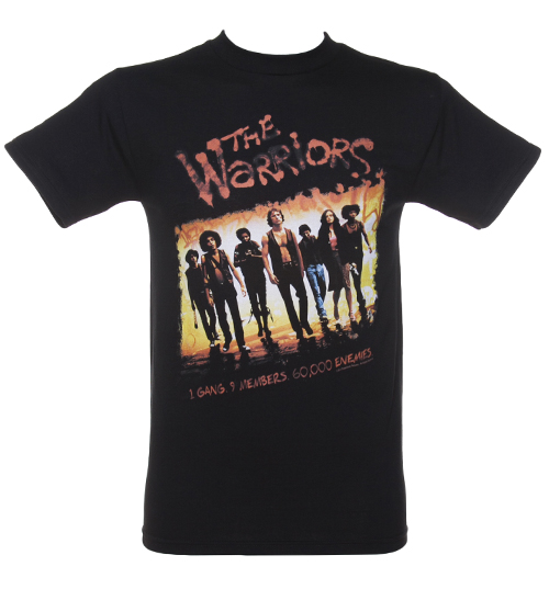 Mens Black The Warriors Gang T-Shirt