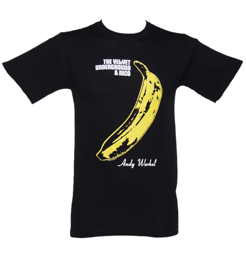 Mens Black Velvet Underground Warhol T-Shirt