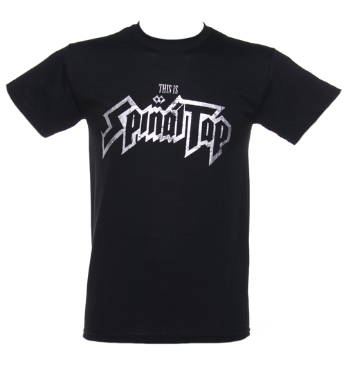 Mens Black Vintage Logo Spinal Tap T-Shirt