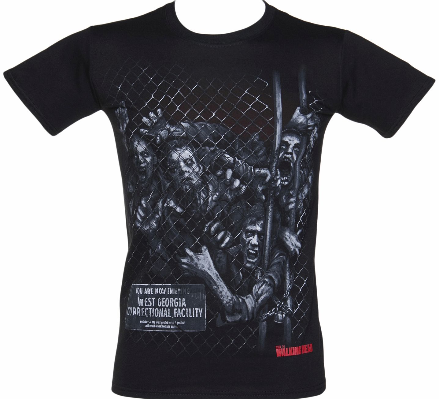 Black Walkers Fence Walking Dead T-Shirt
