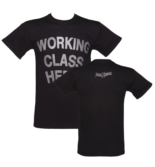 Mens Black Working Class Hero John Lennon