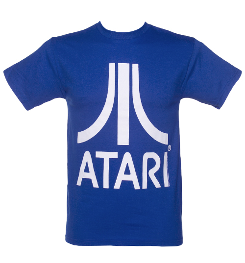 Mens Blue Atari Logo T-Shirt