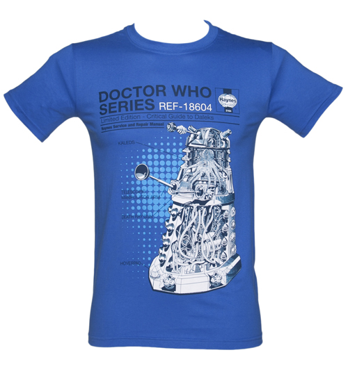 Mens Blue Haynes Manual Dalek Doctor Who