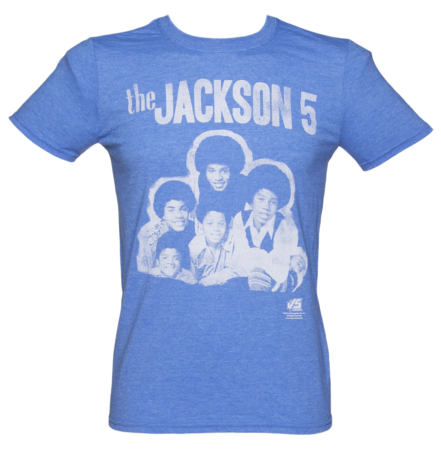 Mens Blue The Jackson 5 Group Photo T-Shirt
