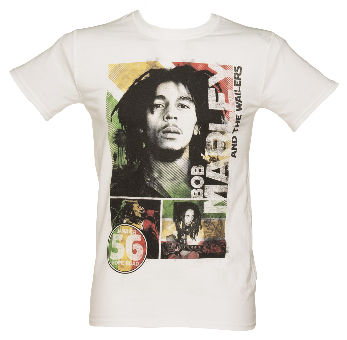 Mens Bob Marley 56 Hope Road T-Shirt